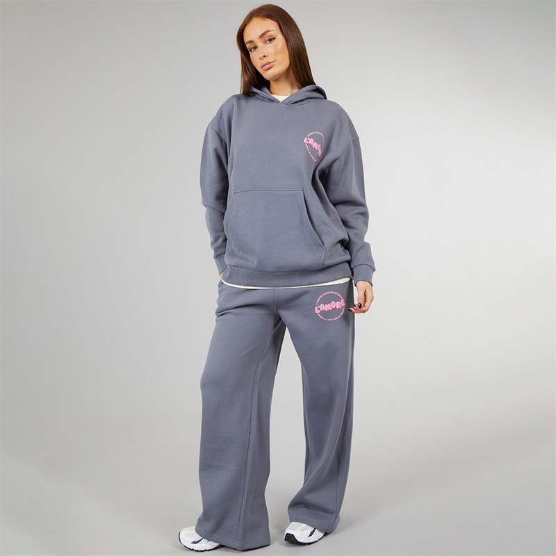 L'amore Couture Womens Glendale Tracksuit Charcoal