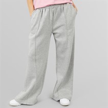 L'amore Couture Womens Carmel Wide Leg Joggers Grey Marl