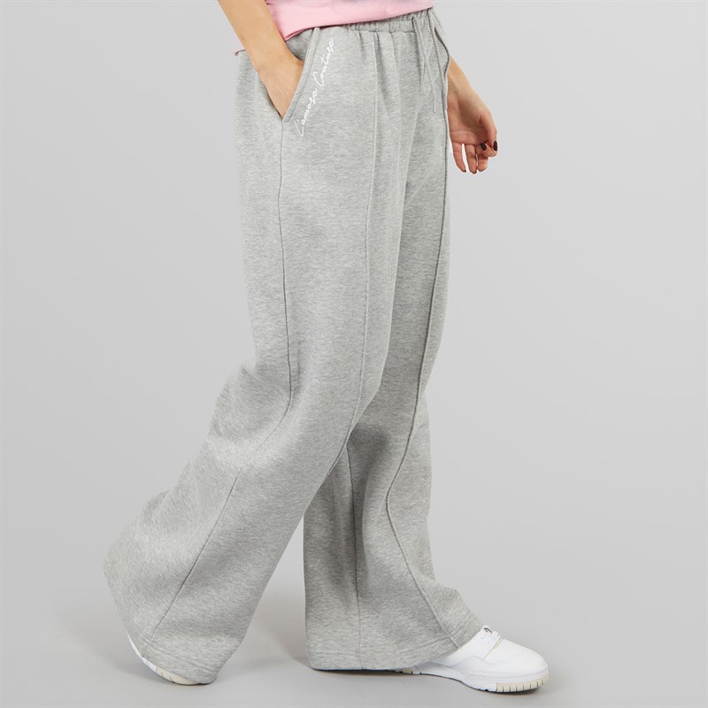 L'amore Couture Womens Carmel Wide Leg Joggers Grey Marl