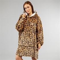 L'amore Couture Womens Animal Oversized Hoodie Multi