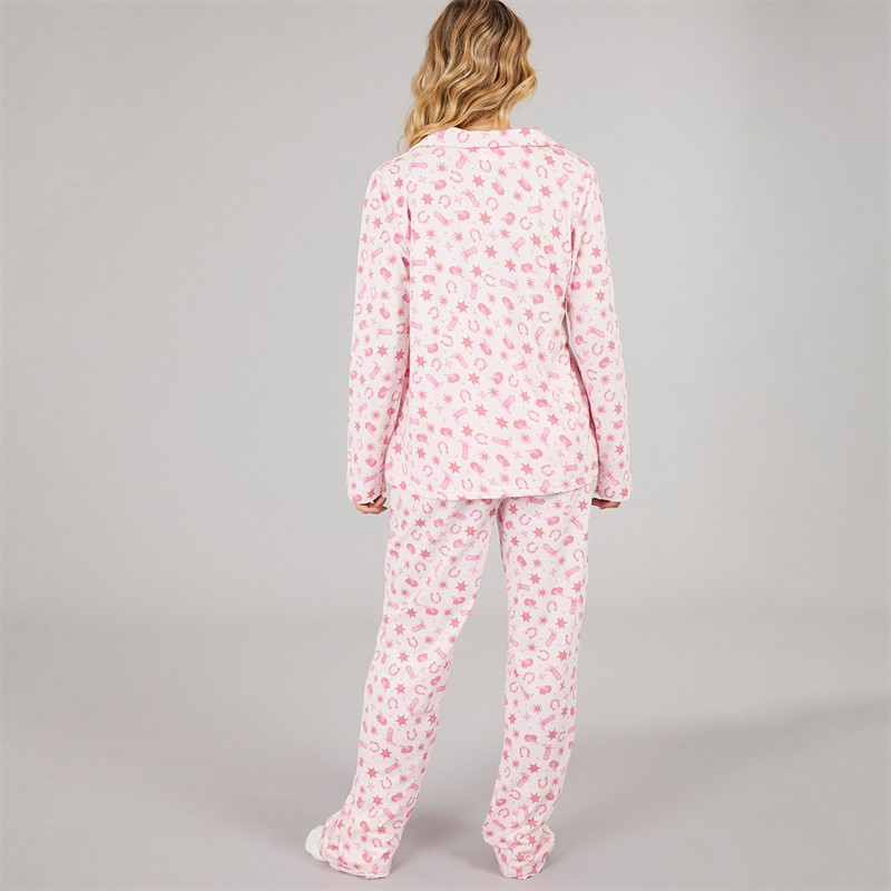 L'amore Couture Womens Rodeo Pyjamas Pink