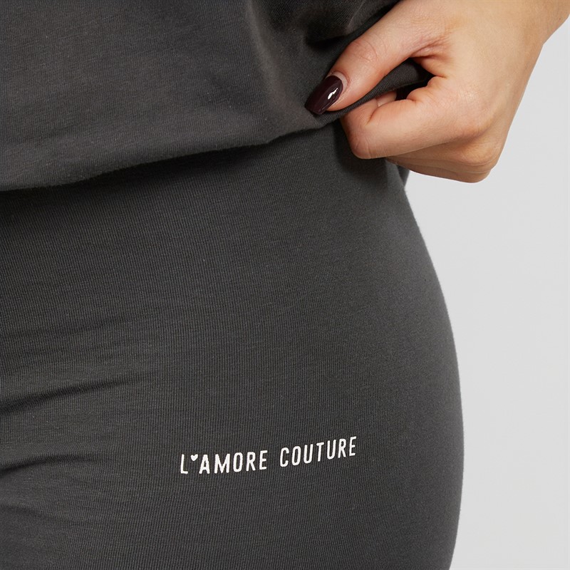 L'amore Couture Womens Ryleigh Leggings Charcoal