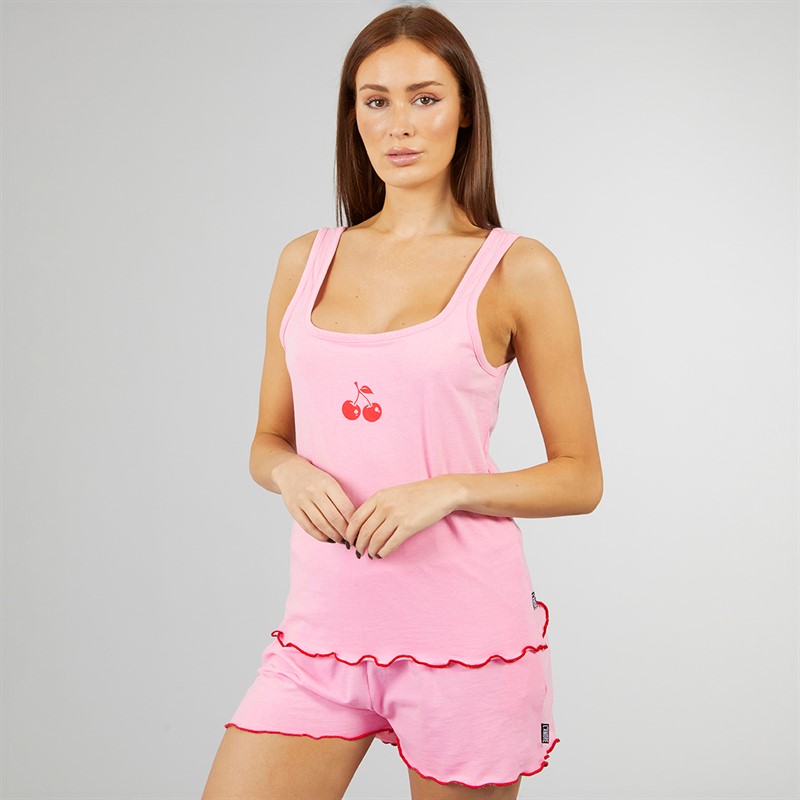 L'amore Couture Womens Cherry Pyjama Multi