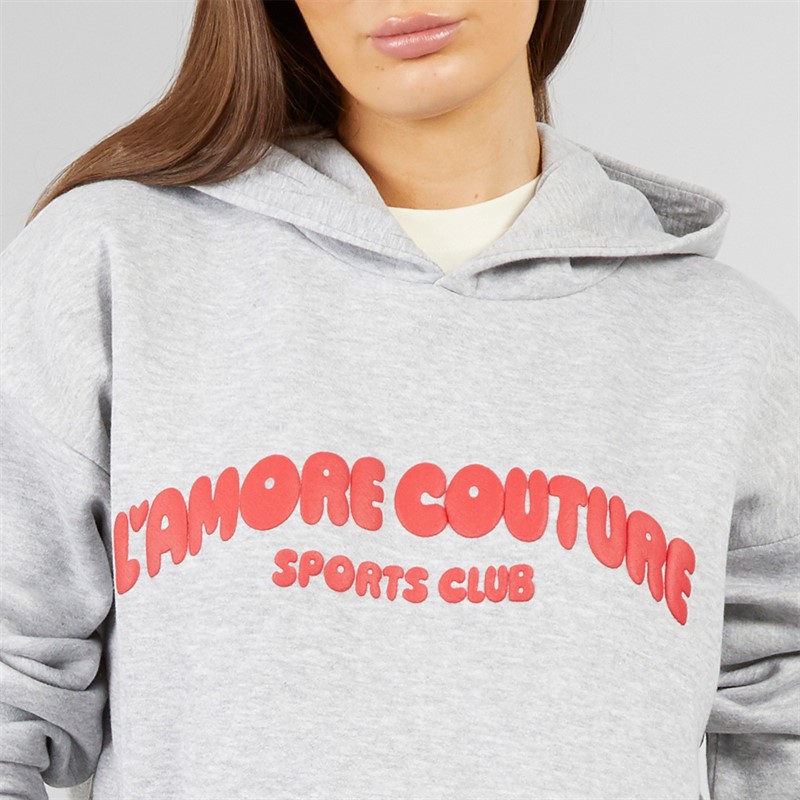 L'amore Couture Womens Nadine Tracksuit Grey Marl