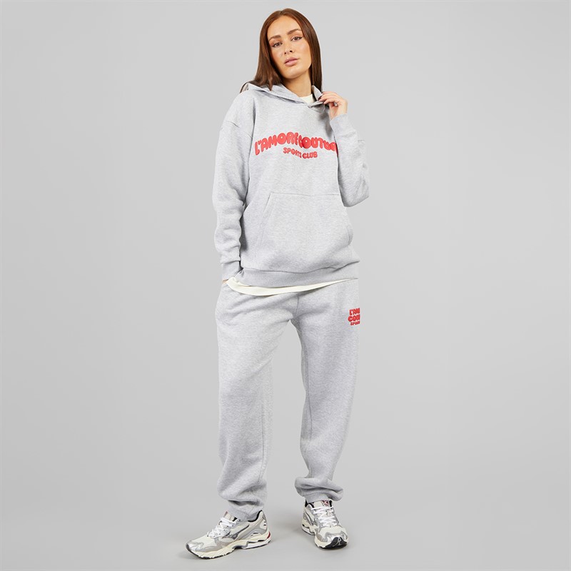 L'amore Couture Womens Nadine Tracksuit Grey Marl