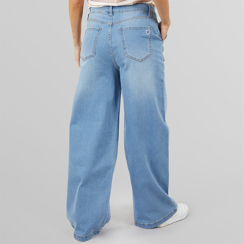 L'amore Couture Womens Columbus Jeans Mid Wash