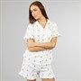 L'amore Couture Womens Lemon Pyjamas White