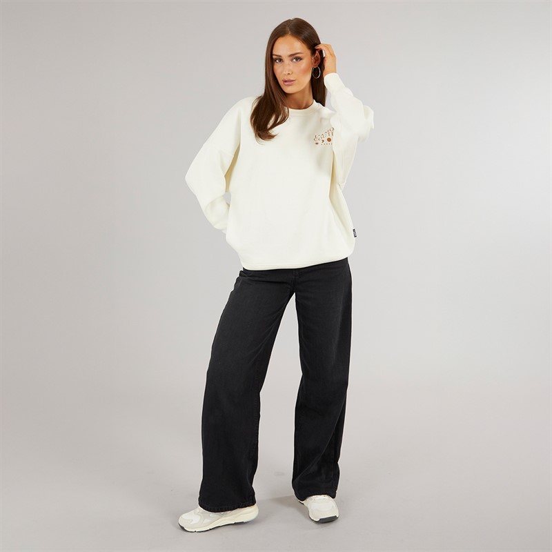 L'amore Couture Womens Covington Sweatshirt Ecru