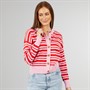 L'amore Couture Womens Littleton Cardigan Pink Red