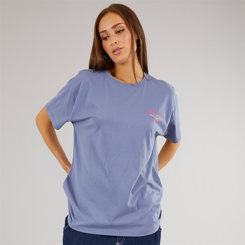 L'amore Couture Womens Charlestown Oversized T-Shirt Charcoal