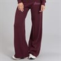 L'amore Couture Womens Santa Barbara Wide Leg Knitted Joggers Burgundy