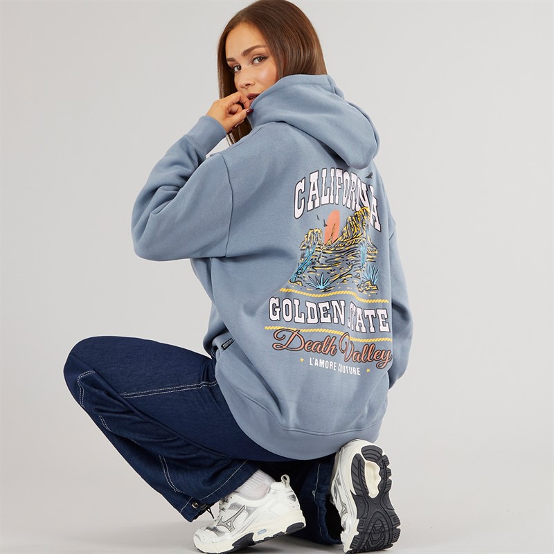 L'amore Couture Womens Pennsylvania Hoodie Charcoal