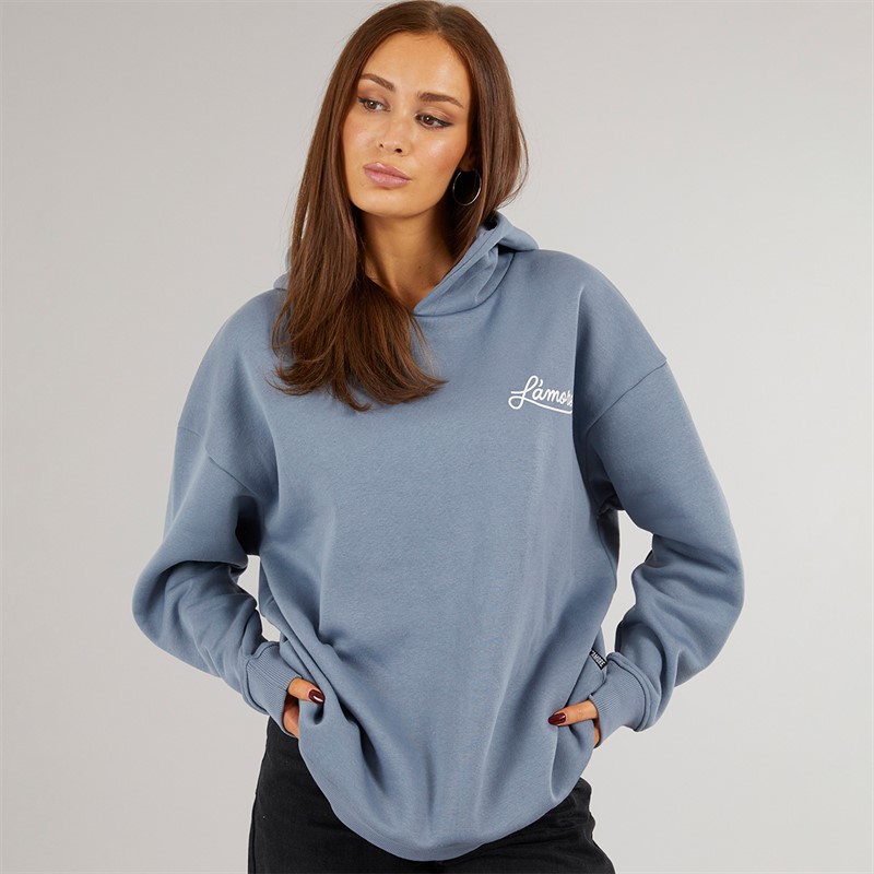L'amore Couture Womens Heights Hoodie Charcoal