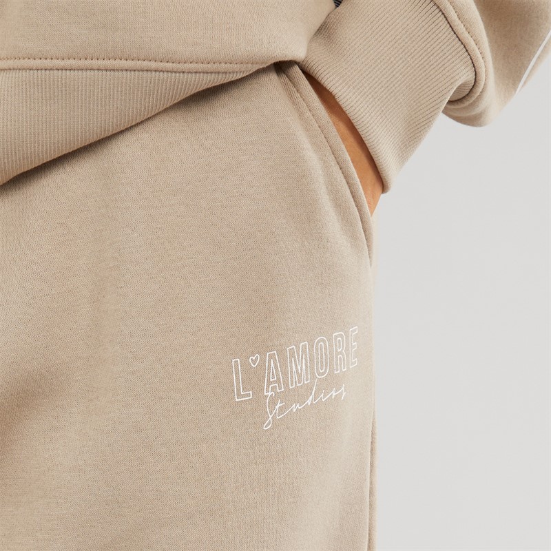 L'amore Couture Womens Norwalk Joggers Taupe