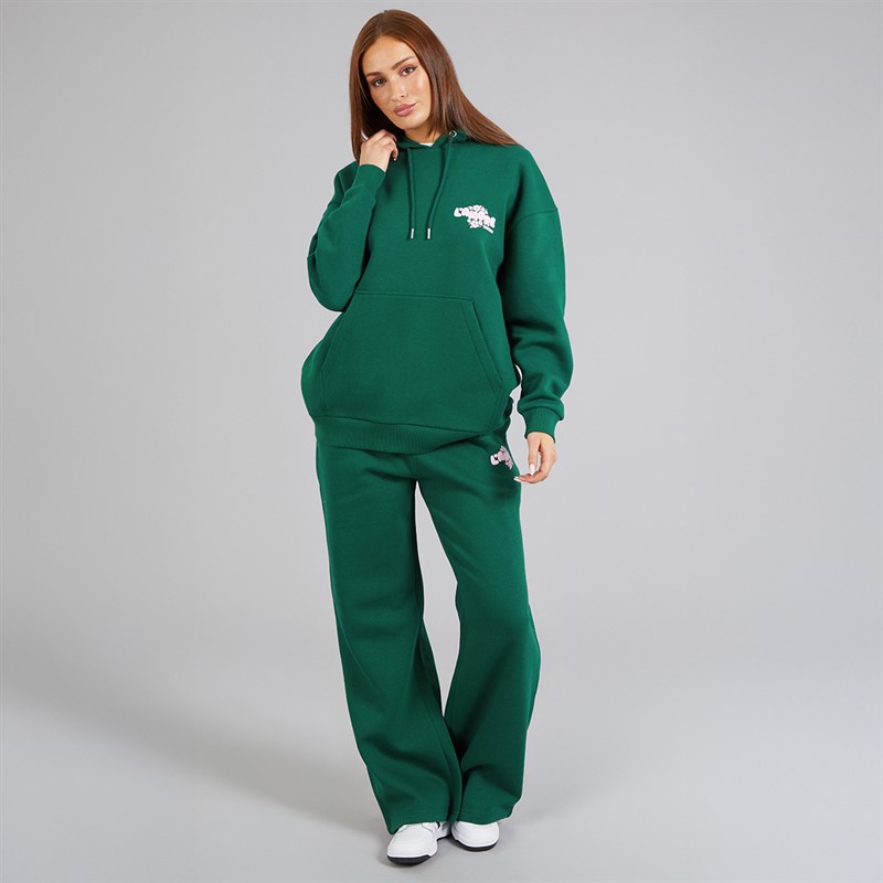 L'amore Couture Womens Minorca Oversized Tracksuit Dark Green