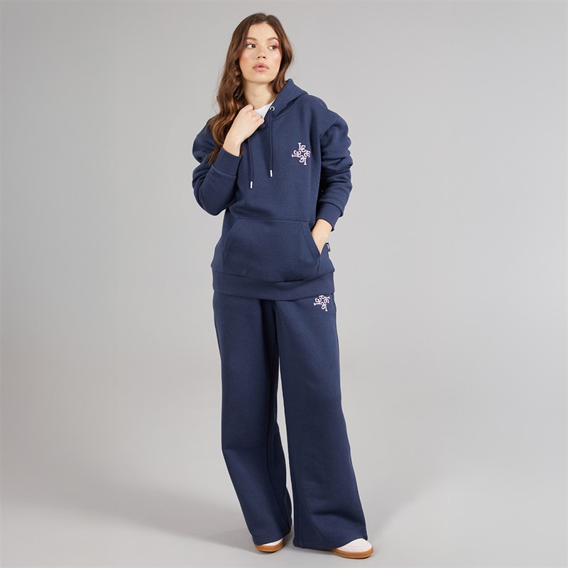 L'amore Couture Womens Teramo Embroided Tracksuit Navy