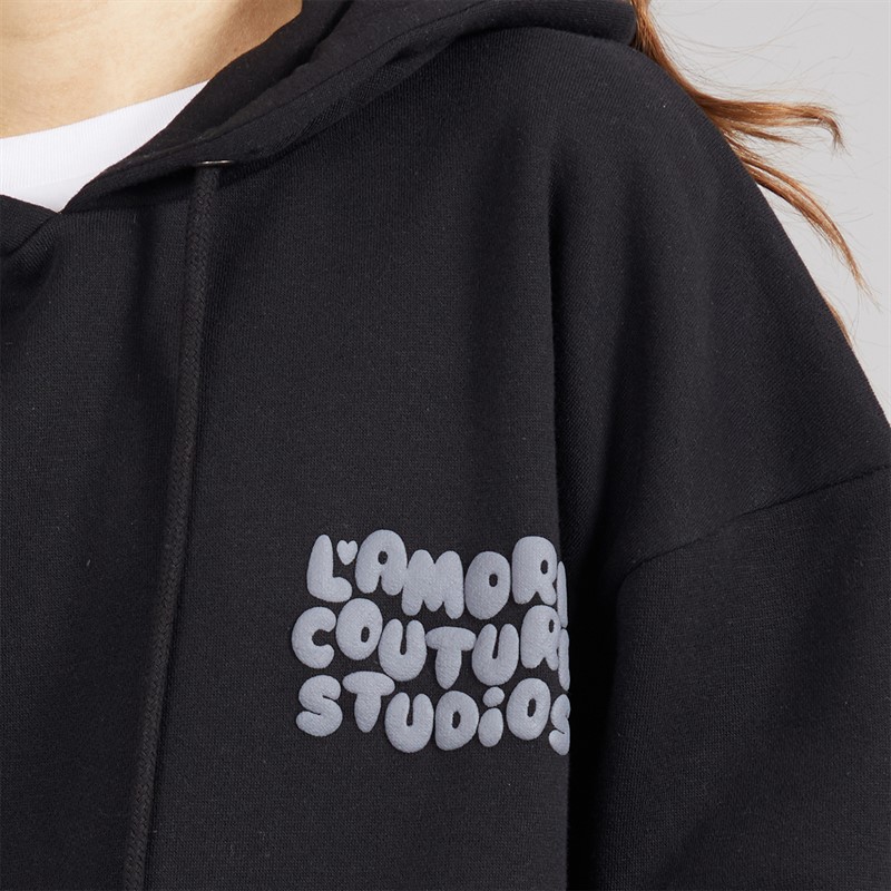 L'amore Couture Womens Giorgia Oversized Tracksuit Black