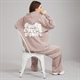L'amore Couture Womens Giorgia Oversized Tracksuit Brown