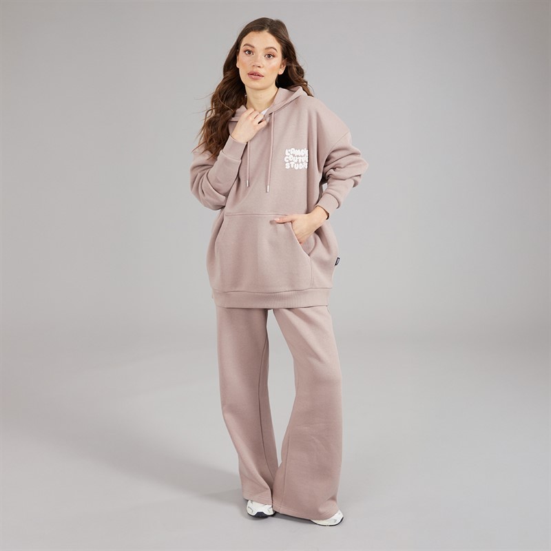 L'amore Couture Womens Giorgia Oversized Tracksuit Brown