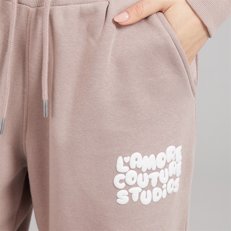 L'amore Couture Womens Giorgia Oversized Tracksuit Brown