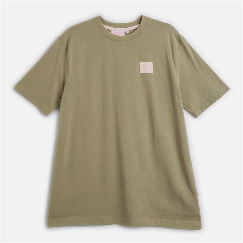 L'amore Couture Womens Three Pack Oversized T-Shirts Wine/Leopard/Khaki