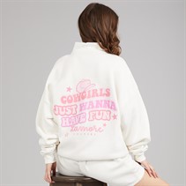 L'amore Couture Womens Trezze Sweatshirt Ecru