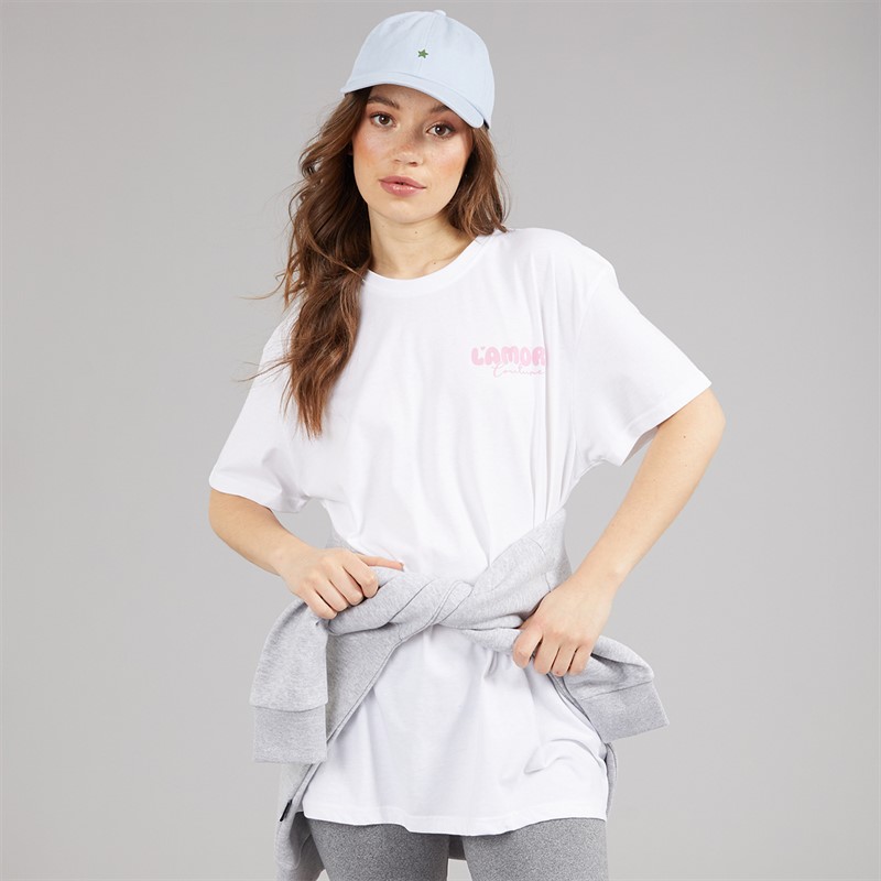 L'amore Couture Womens Ballena T-Shirt White