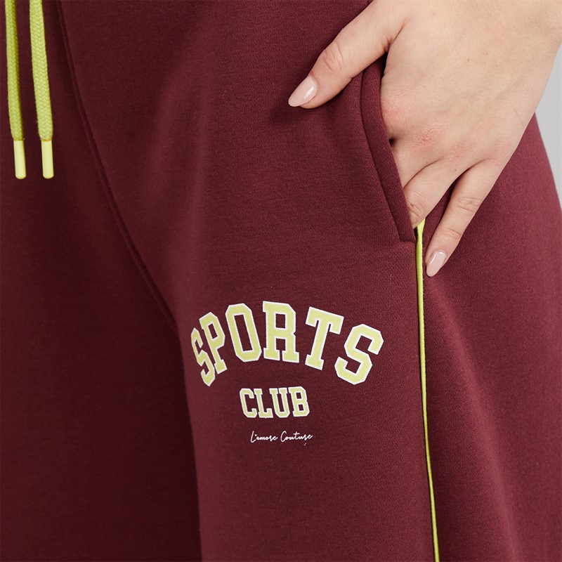 L'amore Couture Womens Vittoria Joggers Brown