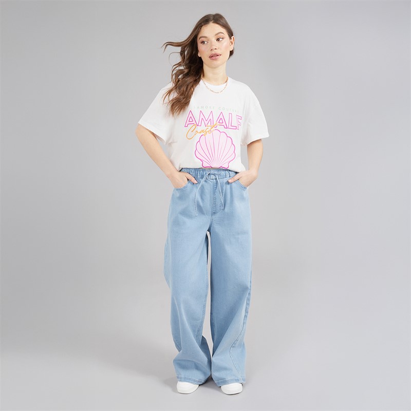 L'amore Couture Womens Kaos T-Shirt White