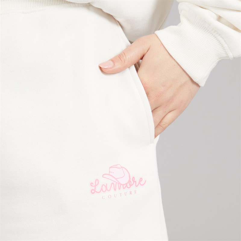 L'amore Couture Womens Tibernina Shorts Ecru