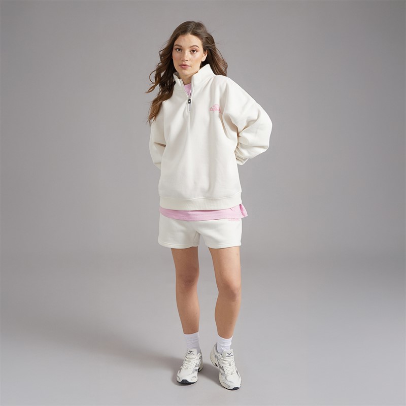 L'amore Couture Womens Tibernina Shorts Ecru