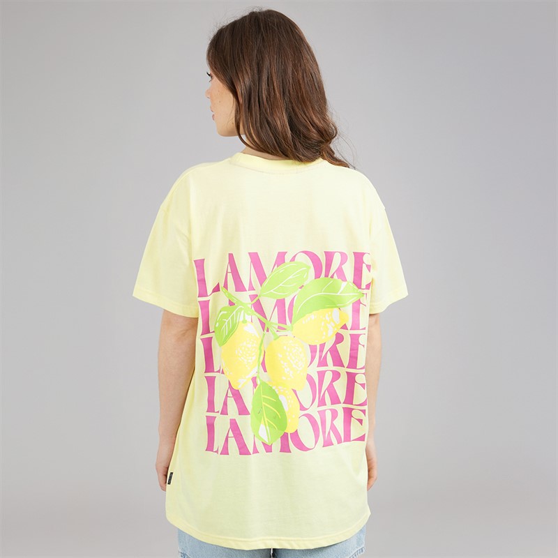 L'amore Couture Womens Samos T-Shirt Yellow