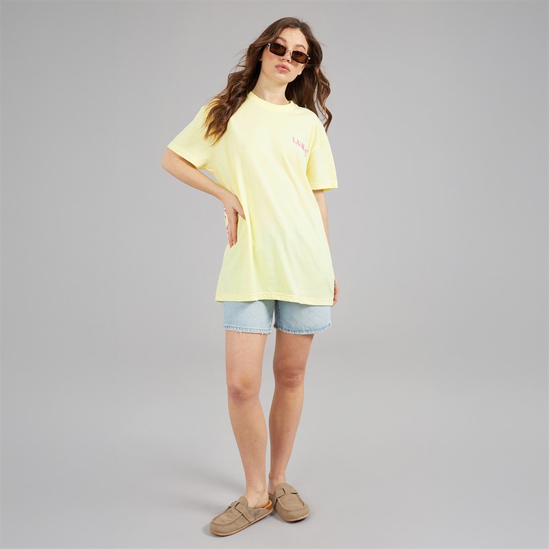 L'amore Couture Womens Samos T-Shirt Yellow