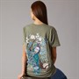 L'amore Couture Womens Peacock T-Shirt Green