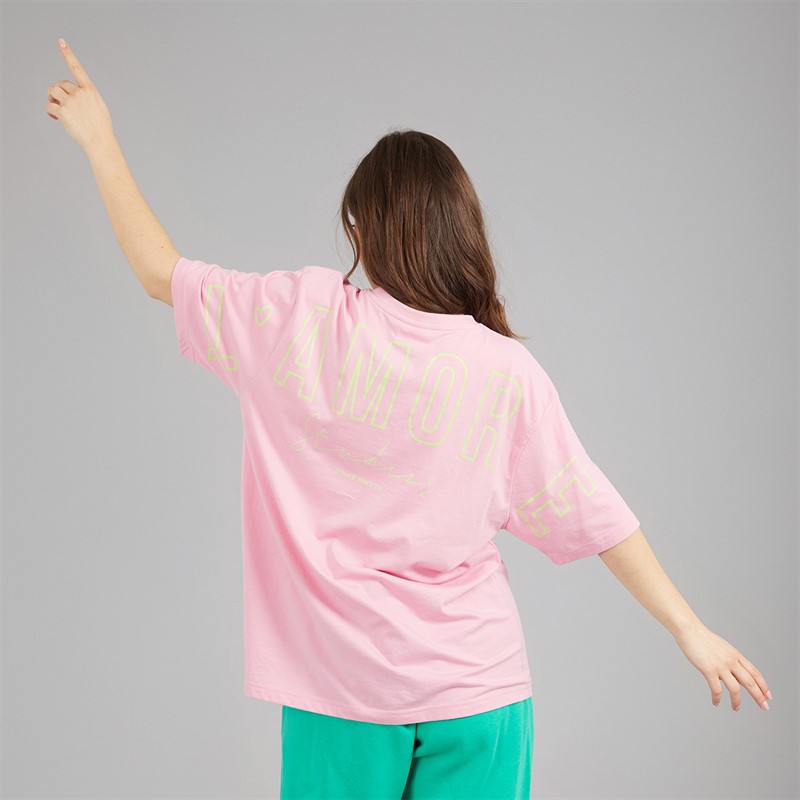 L'amore Couture Womens Mouro T-Shirt Pink