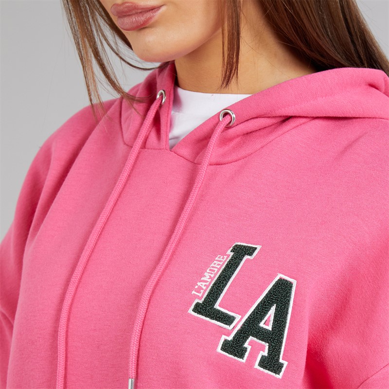 L'amore Couture Womens Estelas Hoodie Pink