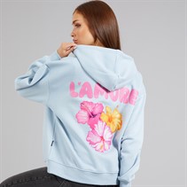 L'amore Couture Womens Medora Hoodie Blue