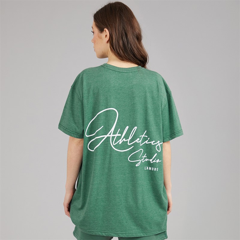 L'amore Couture Womens Farallons T-Shirt Green