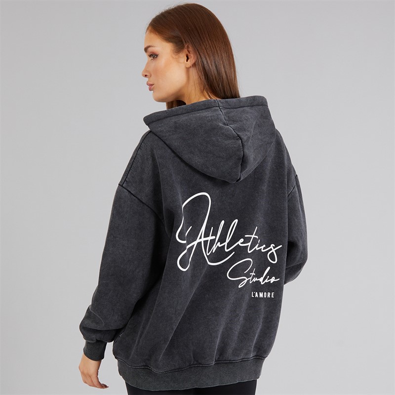 L'amore Couture Womens Herbosa Hoodie Black