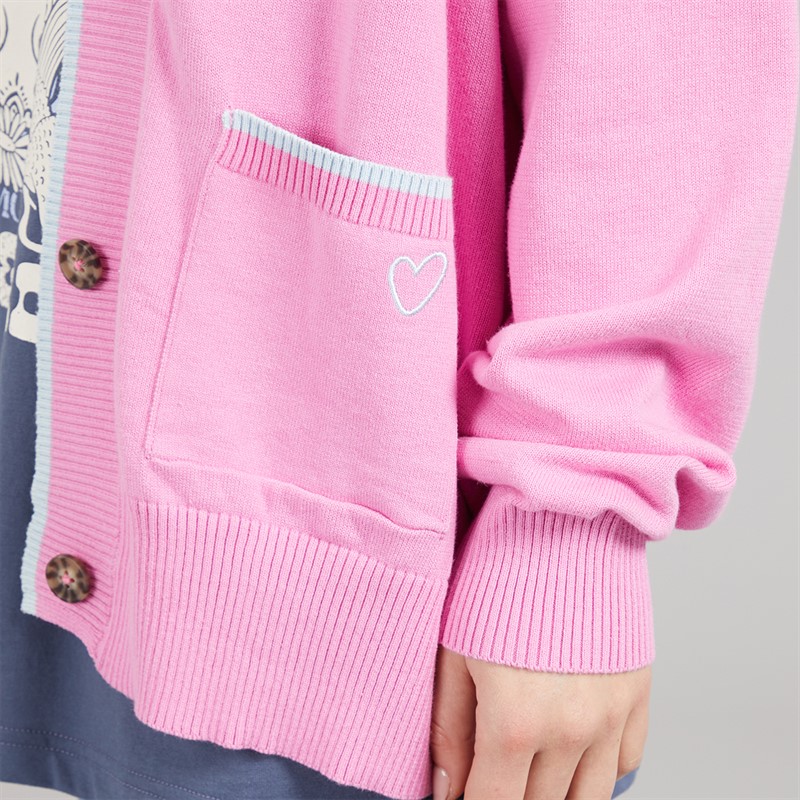 L'amore Couture Womens Serifos Cardigan Pinl