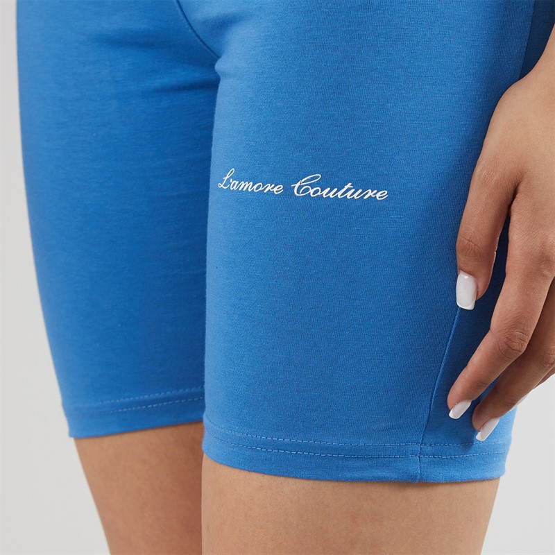L'amore Couture Womens Cabera Cycling Shorts Blue
