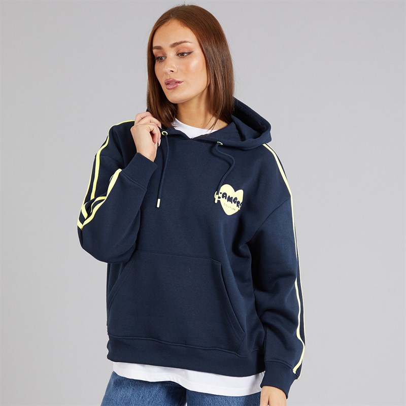 L'amore Couture Womens Villano Hoodie Navy