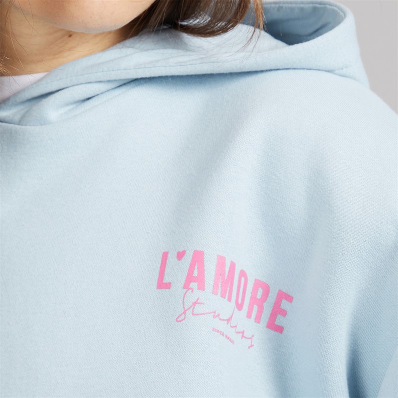 L'amore Couture Womens Palma Hoodie Blue