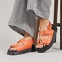 L'amore Couture Womens Alara Sandals Orange