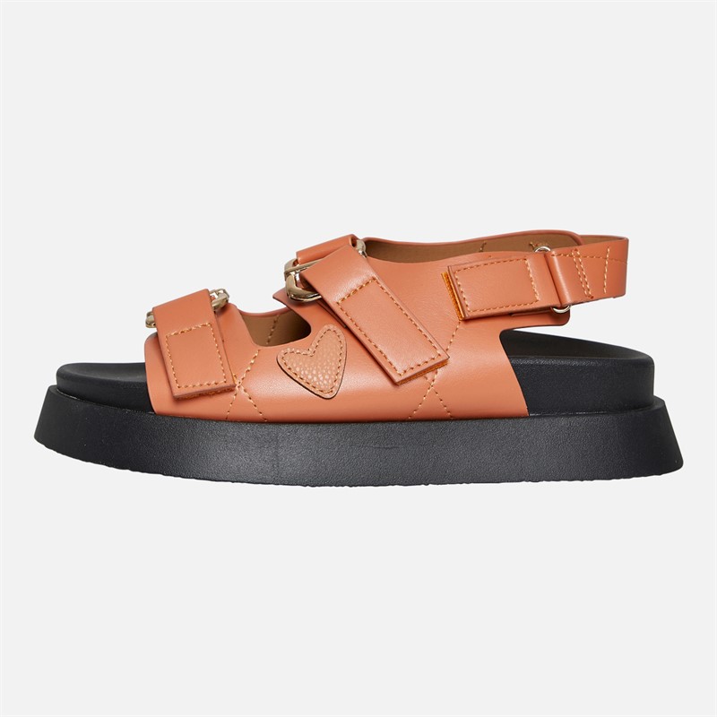 L'amore Couture Womens Alara Sandals Orange