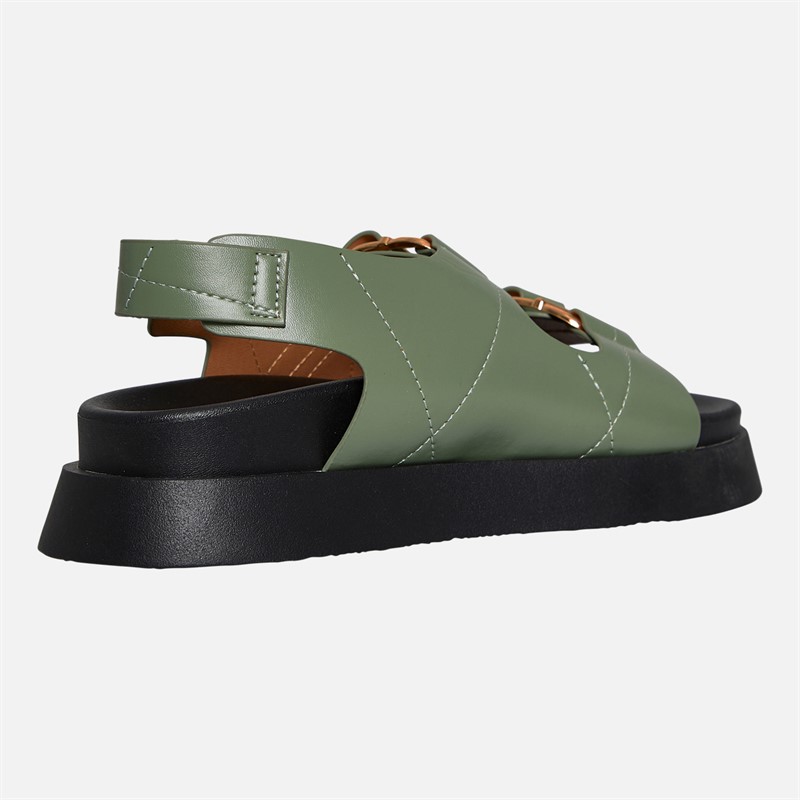 L'amore Couture Womens Alara Sandals Green