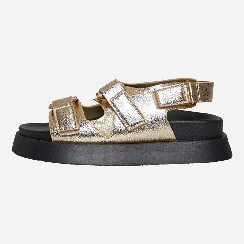 L'amore Couture Womens Alaiya Sandals Gold