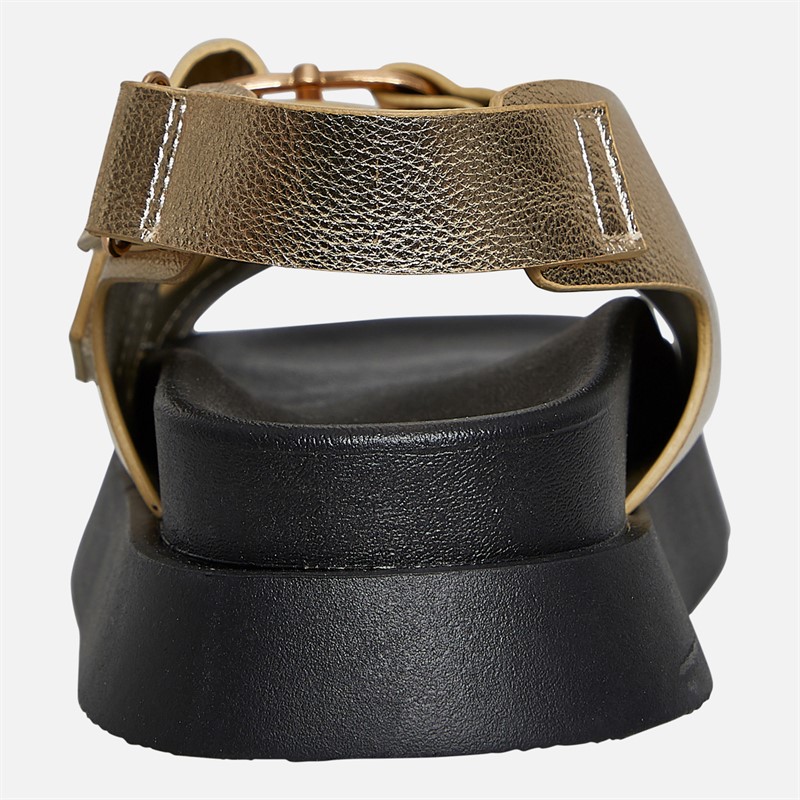 L'amore Couture Womens Alaiya Sandals Gold