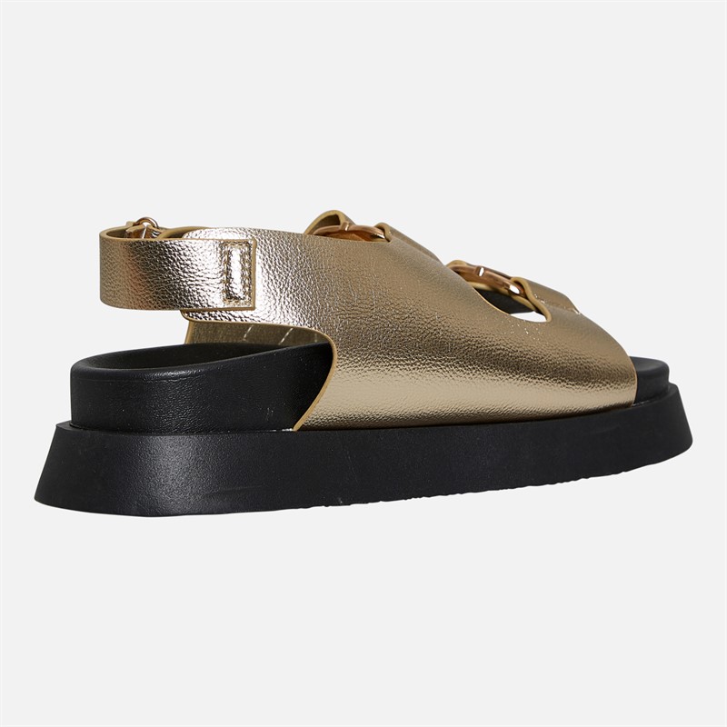 L'amore Couture Womens Alaiya Sandals Gold