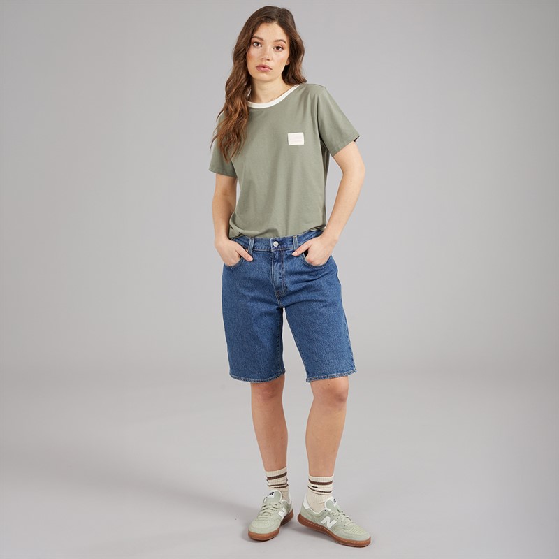 L'amore Couture Womens Alexa Three Pack T-Shirts Nude/Stripe/Khaki